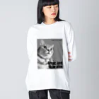 BIKOのBIKO　(Great just  to be alive) white Big Long Sleeve T-Shirt