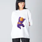 下田村のさるっこ風フィギュア Big Long Sleeve T-Shirt