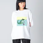 べーぐるおのイラストグッズのランチダイル Big Long Sleeve T-Shirt