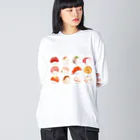 Miho MATSUNO online storeのSushi Parties ビッグシルエットロングスリーブTシャツ