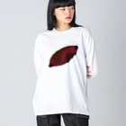 脂身通信Ｚの【両面プリント】のぼり旗♪焼きいも1911 Big Long Sleeve T-Shirt