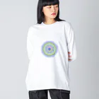 Floweryの花まんだらTシャツ Big Long Sleeve T-Shirt