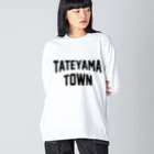 JIMOTOE Wear Local Japanの立山町 TATEYAMA TOWN ビッグシルエットロングスリーブTシャツ