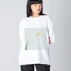 syuichiのflower_001 ビッグシルエットロングスリーブTシャツ