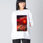 Eye2EyeのRed Night ビッグシルエットロングスリーブTシャツ