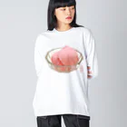 脂身通信Ｚのアイスクリーム（いちご・ストロベリー）_220621 Big Long Sleeve T-Shirt