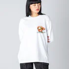 kaoru@nekomangakakuyoのお汁粉食べた？おしるこねこ Big Long Sleeve T-Shirt