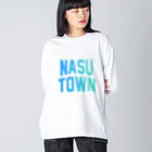 JIMOTOE Wear Local Japanの那須町 NASU TOWN ビッグシルエットロングスリーブTシャツ