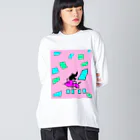 greetenの競技かるた　ピンク Big Long Sleeve T-Shirt