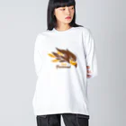 kocoon（コクーン）の集中したい鷹 Big Long Sleeve T-Shirt