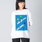 おっくんのふざけた服屋さんのボートレース　大穴 Big Long Sleeve T-Shirt