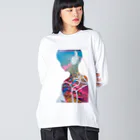 アート工房　甘月蝕(kanngesshoku)『TAaKA』のストアのCandy  ShowerR04 ～DDEPARTURES～ ビッグシルエットロングスリーブTシャツ