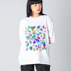 R☆worldのカラフルクリスタル Big Long Sleeve T-Shirt