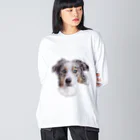 ぐちゃぐちゃ雑貨店のシベリアンハスキー Big Long Sleeve T-Shirt