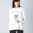 ラグドールのおうちの万歳ネコ Big Long Sleeve T-Shirt