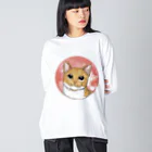 縁-yukari-のみかん ビッグシルエットロングスリーブTシャツ