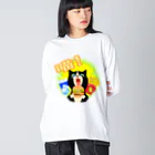 dodonkoshopの美味！ハンバーガー猫 Big Long Sleeve T-Shirt