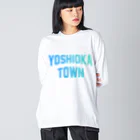 JIMOTOE Wear Local Japanの吉岡町 YOSHIOKA TOWN ビッグシルエットロングスリーブTシャツ