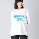 JIMOTO Wear Local Japanの新ひだか町 SHINHIDAKA TOWN ビッグシルエットロングスリーブTシャツ