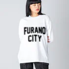 JIMOTOE Wear Local Japanの富良野市 FURANO CITY ビッグシルエットロングスリーブTシャツ