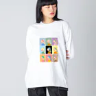 shix2のパール姉さん　勢揃いver.ﾌﾛﾝﾄﾌﾟﾘﾝﾄ Big Long Sleeve T-Shirt