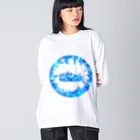 R☆worldのリアル風ブルークリスタルの洞窟 Big Long Sleeve T-Shirt