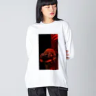 グエン フイのベタアートレッドHM Big Long Sleeve T-Shirt