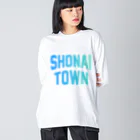 JIMOTOE Wear Local Japanの庄内町 SHONAI TOWN ビッグシルエットロングスリーブTシャツ