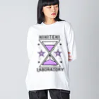 KIKITEKI_LABORATORYの砂時計 薄紫 Big Long Sleeve T-Shirt