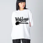 Wishbass JapanのWishbass Tee (Black Logo) ビッグシルエットロングスリーブTシャツ