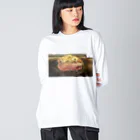 豆柴ビーンのお店のかたまり肉 Big Long Sleeve T-Shirt