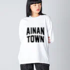 JIMOTOE Wear Local Japanの愛南町 AINAN TOWN Big Long Sleeve T-Shirt