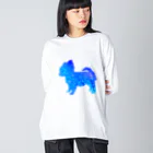 chicodeza by suzuriの星のチワワ Big Long Sleeve T-Shirt