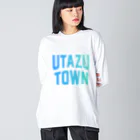 JIMOTOE Wear Local Japanの宇多津町 UTAZU TOWN ビッグシルエットロングスリーブTシャツ