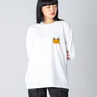 ゆるも鹿々堂のポケットインまめしか Big Long Sleeve T-Shirt