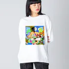 鈴木さん九のconfusion ビッグシルエットロングスリーブTシャツ