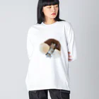 ニアちゃんとみぞれちゃんのニアちゃん　スーパーリラックス ビッグシルエットロングスリーブTシャツ