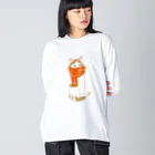 元祖ふとねこ堂のえりまき Big Long Sleeve T-Shirt