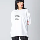 konkonkunのRIN-Co. ブランド ビッグシルエットロングスリーブTシャツ