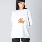 .°ஐ.*まりる°ஐ.*のしばわん ビッグシルエットロングスリーブTシャツ