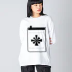 銀河ステイションの銀河ステイション公式ロゴアイテム Big Long Sleeve T-Shirt