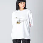 幸うさ.comの飛車がビューン Big Long Sleeve T-Shirt