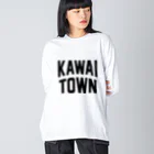 JIMOTOE Wear Local Japanの河合町 KAWAI TOWN Big Long Sleeve T-Shirt