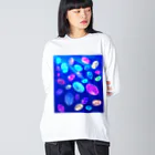 R☆worldの水中の宝石 Big Long Sleeve T-Shirt