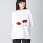 LacのI'm always happy Big Long Sleeve T-Shirt