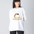 Méng Qilin ~ goods & apparel ~のPUDDING ビッグシルエットロングスリーブTシャツ