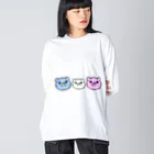 ンダーの不思議なショップのあにまるぷにーず「ぷにぐま」 Big Long Sleeve T-Shirt