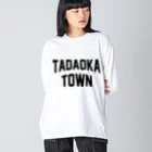 JIMOTOE Wear Local Japanの忠岡町 TADAOKA TOWN Big Long Sleeve T-Shirt