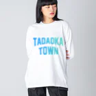JIMOTOE Wear Local Japanの忠岡町 TADAOKA TOWN Big Long Sleeve T-Shirt