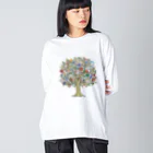 Wonder Bird Forestの不思議の森の大きな樹[WBF006] Big Long Sleeve T-Shirt